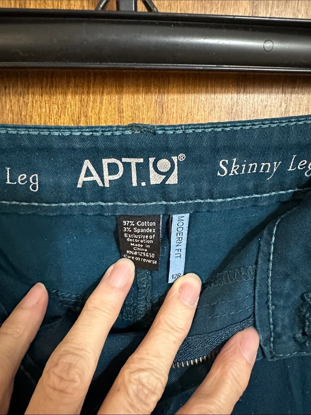 Apt. 9 Women's Straight-Leg Jeans in Deep Teal